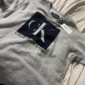 gray calvin klein crewneck